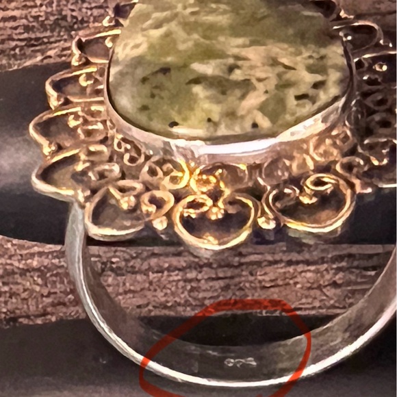 Ring - sterling - serpentine - Picture 3 of 4